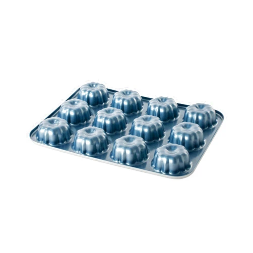 Nordic Ware Formed Mini Bundt, 12 Cavity Cupcake, Twilight Blue