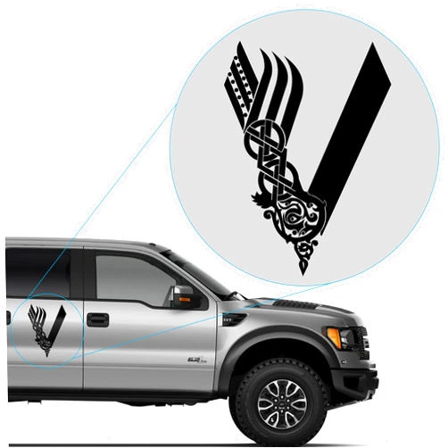 Yoonek Graphics Vikings Tv Show Decal Sticker for Car Window, Laptop and More. # 813 (14