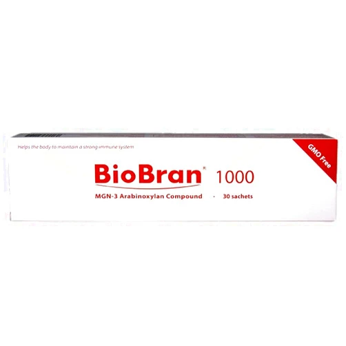 Bio B BioBran MGN-3 - Extremely Effective Immune System Booster, from Breaking Down Rice Bran with Enzymes from The Shitake Mushroom (1000 mg, 30 Sachets) Made in Japan, Free DHL Express Shipping Worldwide