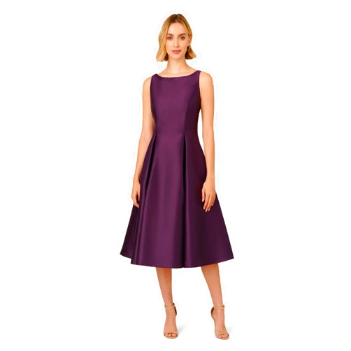Adrianna Papell Women's Sleeveless Tea Length Dress