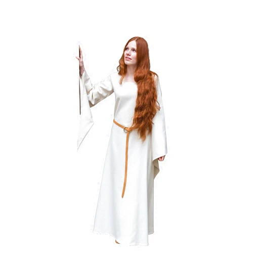 Burgschneider - Trumpet Sleeve Under Dress Klara - Cotton (100%) for Historical Costume Clothing Larp SCA
