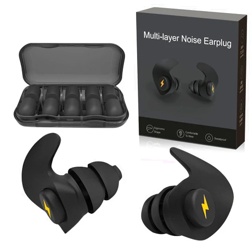 PDTXCLS Ear Plugs for Sleeping Noise Cancelling, 6 Pairs Super Noise Cancelling Ear Plugs, Soft& Comfortable & Reusable, for Sleeping, Snoring, Work, Travel, and All Loud Events