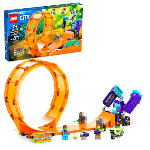 LEGO City Stuntz Smashing Chimpanzee Stunt Loop 60338 Building Toy Set for Boys, Girls, and Kids Ages 7+ (226 Pieces)