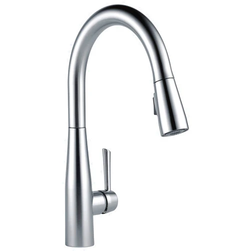 Delta 9113-AR-DST Essa Single Handle Pull-Down Kitchen Faucet, Standard, Arctic Stainless