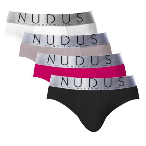 NUDUS UNDERWEAR NUDUS Premium Mens Underwear - 4 Pack Soft Cotton Underwear for Men, Low Rise Sexy Mens Underwear, Lightweight & Breathable