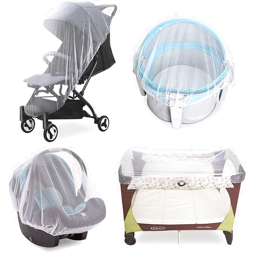 Coldwind 2 Pack Baby Mosquito Net for Stroller, Durable Bug Net for Stroller, Car Seats, Bassinets, Cradles, Playards, Pack N Plays and Portable Mini Crib, Portable & Durable Baby Insect Netting