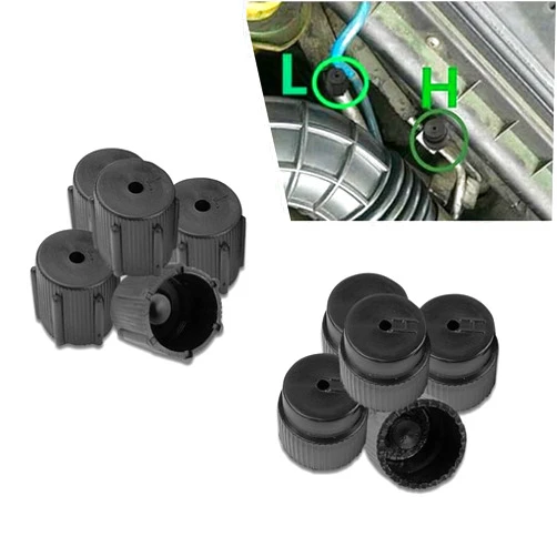 Irinidig Pack-10 Car Air Conditioning Repair Port Cover, 0.6