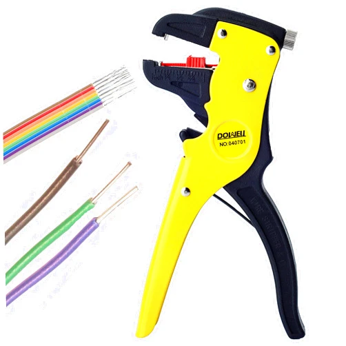 DOWELL Wire Stripping Tool Wire Stripper Cutter 14-24AWG for Flat Ribbon Cable Wire Electrical Automotive Repair HY040701N