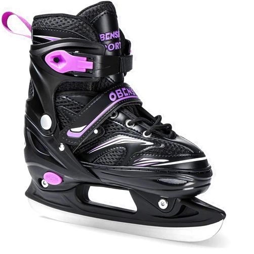 OBENSKY Adjustable Ice Skates for Kids, Toddler Ice Hockey Skates for Girls and Boys, Youth Ice Skating Shoes for Outdoor and Rink, 4 Sizes Adjustments, Gerat Gift for Christmas-Large-Youth (4-7 US)