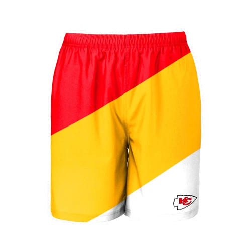 FOCO Men's NFL Colorblock Double Liner Training Shorts