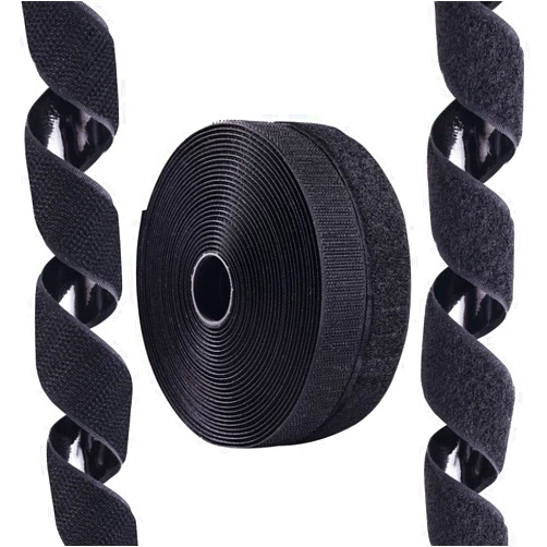 DTOL 1 Inch x 27 Feet Hook and Loop Tape Sticky Back Fastener Roll, Nylon Self Adhesive Heavy Duty Strips Fastener for Home Office School Car and Crafting Organization