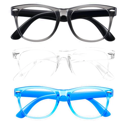 Okany Blue Light Glasses for Kids 3 Pack Blue Light Blocking Glasses for Teen Boys Girls Age 3-10