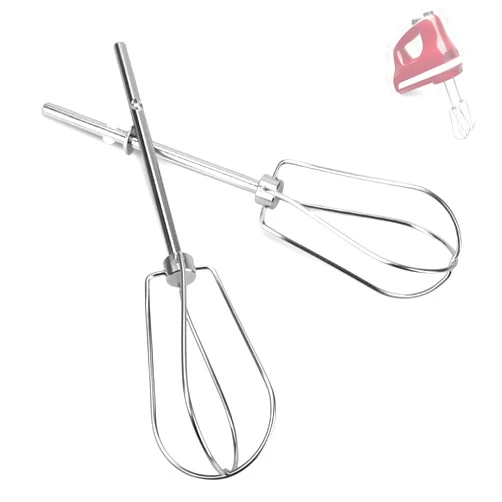 Dfnidy W10490648 Beaters Attachments for KitchenAid Hand Mixer, Stainless Steel Turbo Beaters Compatible with KitchenAid Mixer Replacement KHM2B AP5644233 PS4082859 Parts (2 Pack)