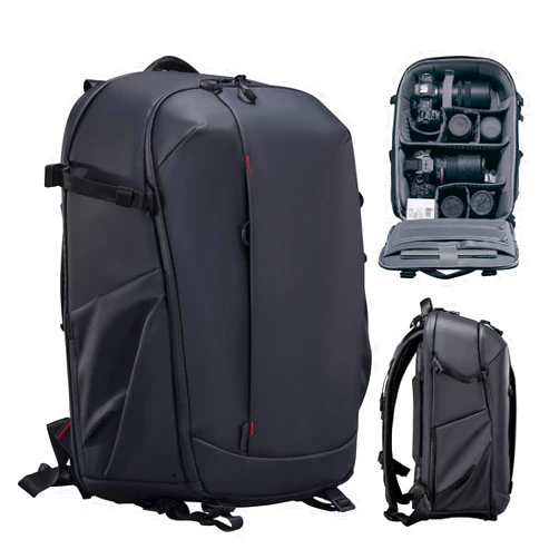 ULANZI Camera Backpack Professional Bag, Waterproof Photography Camera Case Anti Theft Travel for Photographers DSLR Mirrorless Camera Lens Tripod Holder 16