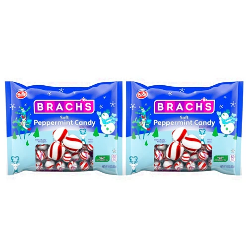 Brach's Holiday Soft Peppermint Candy, 10oz (Pack of 2)