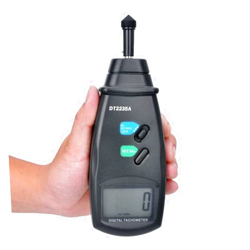 Dame Products MeMeDa SM2235A Digital Contact Tachometer LCD Display Auto Range RPM Meter Tool Speed Tester