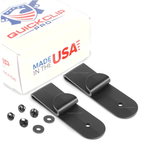 QuickClip Pro J Clips Style Holster Under The Belt Hidden IWB Tuckable Kydex JClip for 1.50