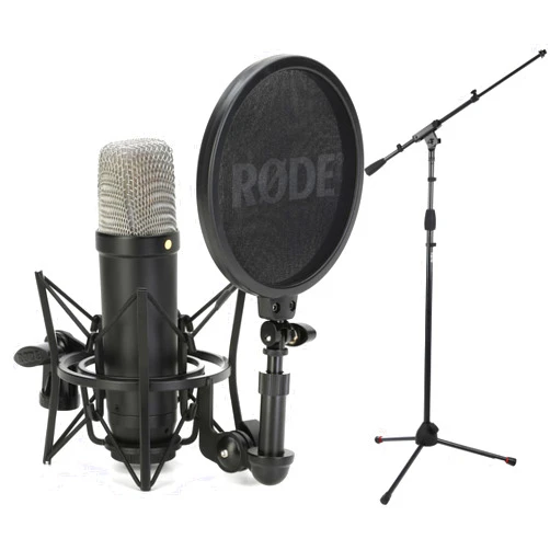 Rode NT1 Signature Series Condenser Microphone with Stand - Black