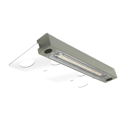 GKOLED Hardscape Light, Paver Wall Lights, 6.8 Inches Step Lighting, Integrated 4W 2700K LED Chips, Solid Powder Coated Die-cast Aluminum Housing, 12V AC/DC, Gray, UL Listed