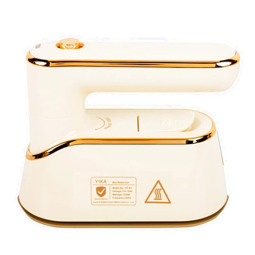YIKA Travel Steam Iron for Clothes, Press & Steam 2-in-1 Iron and Steamer, Ceramic Soleplate, Portable Garment Clothing Wrinkle Remover, 25s Heat Up, Compact Design for Travel, Home and Office