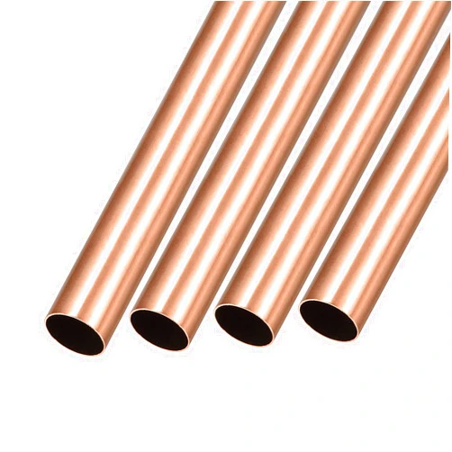 METALLIXITY Copper Tube (15mm OD x 0.5mm Wall T x 200mm L) 4Pcs, Straight Tubing - for Home Furnishing, Machinery, DIY Handicraft