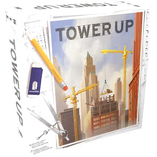 Asmodee Monolith Board Games: Tower Up - City Building Board Game, Competitive Strategy, Urban Construction Plannning, Family, Ages 8+, 2-4 Players, 30 Min