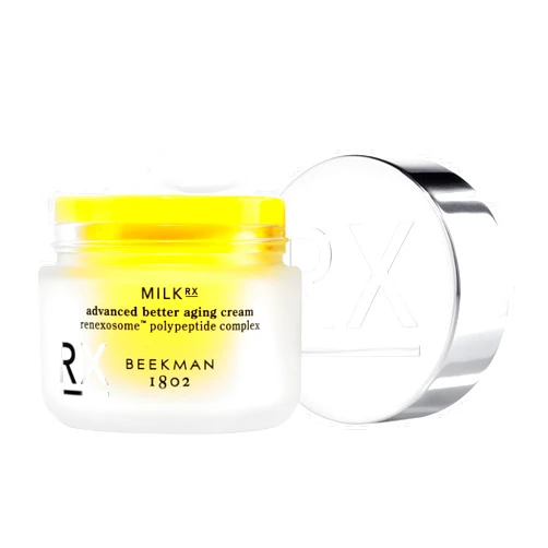 Beekman 1802 Milk RX Advanced Better Aging Cream - 1.69 fl oz - Milk Protein Exosomes & Reneseed Polypeptide Lift, Firm & Tighten Skin - Fragrance Free - Cruelty Free