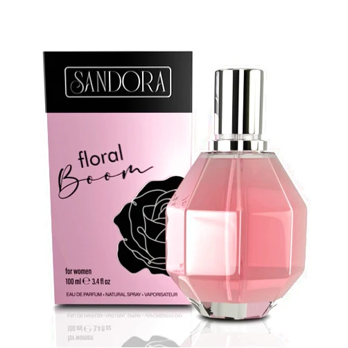 Sandora Fragrances FLORAL BOOM Women's Perfume – Floral, Bergamot and Osmanthus; Orchid, Jasmine, Rose, Freesia and African Orange Flower; Patchouli, Musk and Vanilla – (3.4 fl oz / 100 ml)