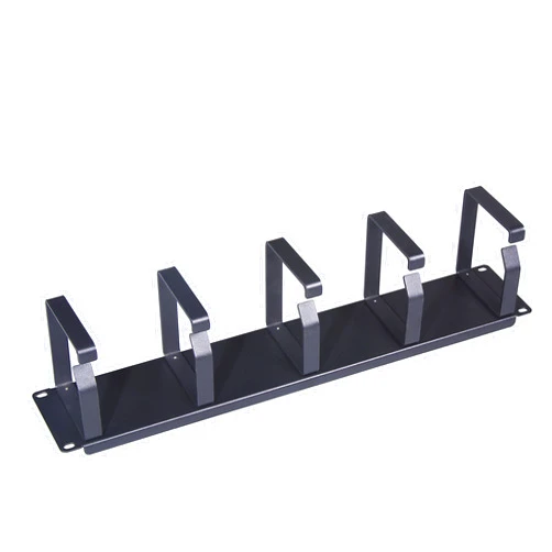 Rosewill 2U 19 Inch Rack Mount Horizontal Cable Management with 5 Metal Rings and Mounting M6 Screws, Metal Rings Cable Manager (RSA-2UCA002)