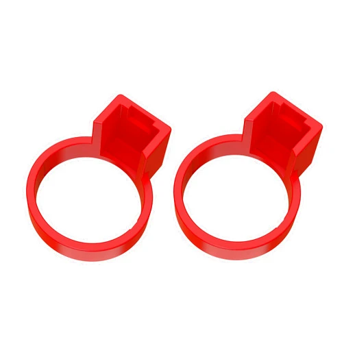 LiangHuLo Tesla Model 3/Y Charger Lock for J1772 Adapter (Compatible with Non Flange Adapter) [RED][2Packs]
