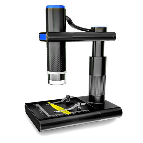 PinkFrame Wireless Digital Microscope,50X-1000X Magnification WiFi USB Portable Handheld Coin Microscope Camera with 8 Adjustable LED Lights,1080P HD Lab Microscope Kit for Kids with iPhone Android (Black)