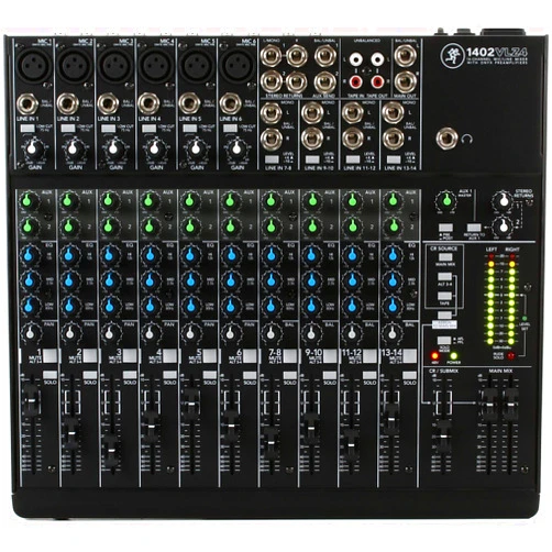 Mackie 1402VLZ4, 14-channel Compact Mixer with High Quality Onyx Preamps