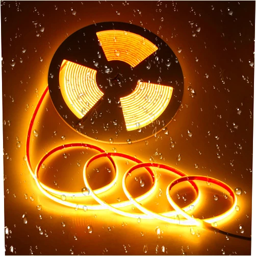 ALITOVE Waterproof COB Led Light Strip Warm White 24V 32.8ft Uniform Glow LED Tape Light Outdoor IP68 High Density 2400LEDs for Home Commercial Decor(Power Supply Needs to be Purchased Separately)