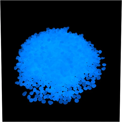 Ajuwaa Glow Pebbles, 1700 Pcs Glowing Rocks, Small Glow in The Dark Stones for Outdoor Decor, Garden Lawn Yard, Luminous Pebbles for Landscaping, Walkway Pathway, Aquarium Fish Tank Rocks (Blue)