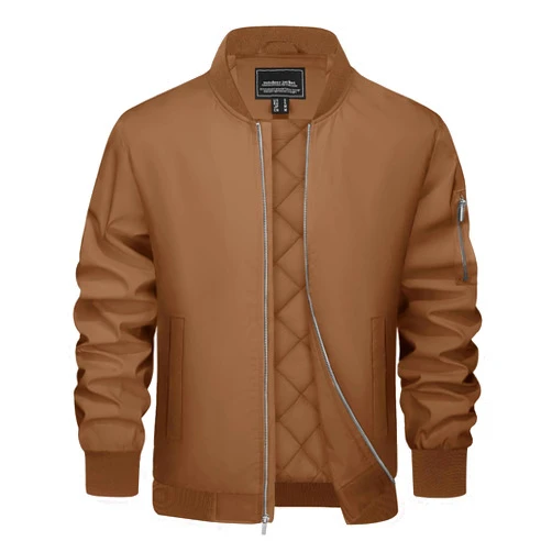 EKLENTSON Men's Bomber Jackets Fleece Lined Winter Flight Jacket Water Resistant Windproof Windbreaker Zip Up