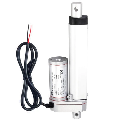 EYPINS Linear Actuator Motor 12V DC 1000N 100mm,4 inch Heavy Duty Stroke Low Noise IP54 Lift Electric Bracket for Auto Car RV Opener Lift Tables Equipment Micro-Devices Vessels Medical