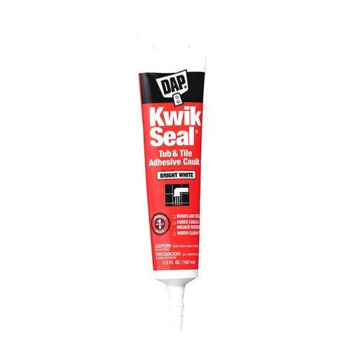 Dap 18001 6 Pack 5.5 oz. Kwik Seal Kitchen and Bath Adhesive Caulk, White