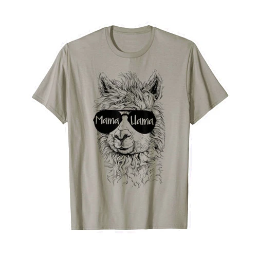 Mama Llama Funny Animal Apparel Llama Lover Mama Llama T-Shirt