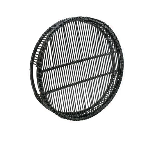 ShelterCast Round Bamboo Tray (Black(Small))