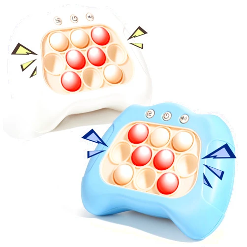 Olloiig Pop Fidgets Kids Games Toys, Quick Push Handheld Game for Kids 6-8, Bubble Stress Light Up Game, Autism Sensory Toys, Birthday Gifts for 3-12 Year Old Boys Girls Teens - 2 Pack