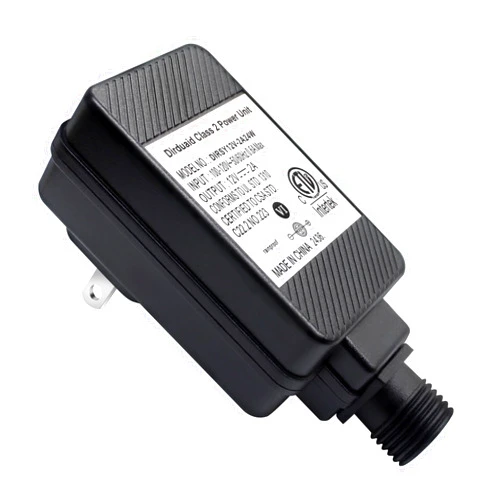 Dirduaid LED Transformer 12V 2A LED Controller Class 2 Power Unit, IP44 Low Voltage Transformer US Plug for Christmas Light, String Light (12V24W 1Pack)