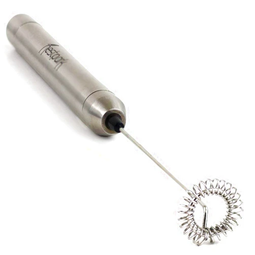 Nestpark Portable Drink Mixer and Milk Frother Wand - Small Hand-Held Mini Mixer Electric Stick Blender - Bulletproof Keto Coffee Blender Rapid Emulsifier - Cordless and Battery Operated