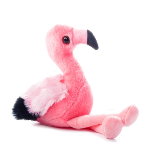 The Petting Zoo Flamingo Stuffed Animal Plushie, Gifts for Kids, Wild Onez Babiez Zoo Animals, Flamingo Plush Toy 6 inches