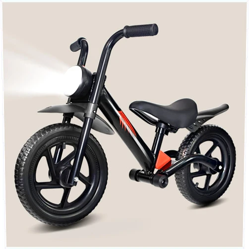 KRIDDO Kids Balance Bike for 2-5 Years, with Front Light, Upgraded Tires for All Terrain, Upgraded Bearing for Smooth and Stable Riding, Front and Rear Fenders, Adjustable Seat