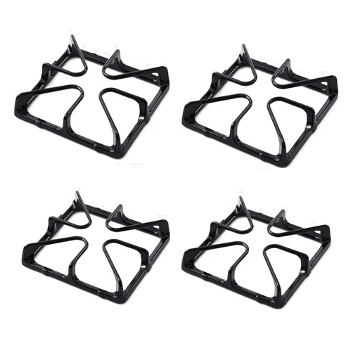 Atgestore Upgraded WB31K10034 Grate Replacement Parts for GE Stove Parts Range Burner Grate, 8.5 x 8.5 Inches GE Cooktop Parts Cast Iron Burner Grates Set General Electric Range Parts Stove Top Grate Rack 4 Pcs
