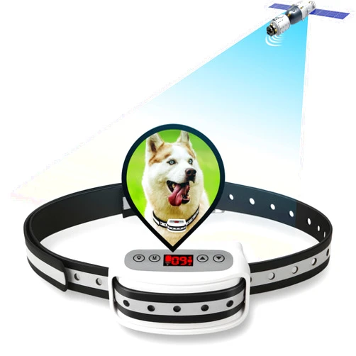Blingbling Petsfun Electric GPS Wireless Dog Fence System, Pet Containment System with Waterproof and Rechargeable Training Collar Receiver for Dogs Pets Container Boundary (White)