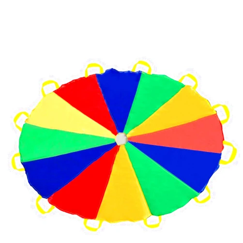 Sonyabecca Parachute 8 Feet 10 Feet 12 Feet for Kids with 9 Handles 12 Handles Play Parachute for 8 12 Kids Tent Cooperative Games Birthday Gift
