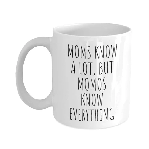 Generic Momo 15oz Coffee Cup, Cheeky Mug For Mothers and Grandmother, Gifts For Her Birthday Mother's Day Grandparents From Grandchildren