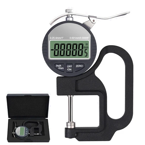 Neoteck Digital Thickness Gauge 1 inch/25.4mm, 0.00005