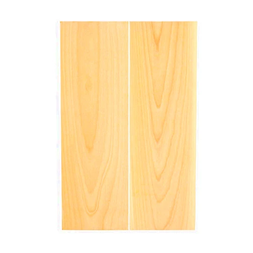 IECAP LLC Bookmatched Boxwood Knife Handle Scales – Knife Handle Materials – Natural Wood Knife Scales for DIY Crafts – Size 3/8 x 1 9/16 x 4 3/4 inches – 1 Pair